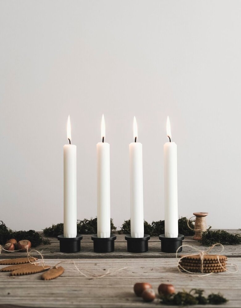 Våges Våges kandelaar adapter zwart zink Våges Våges kandelaar adapter zwart zink