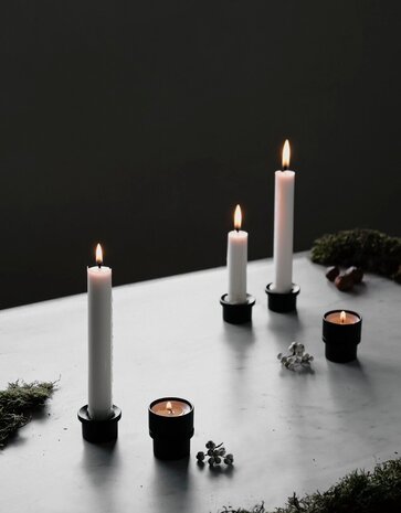 Våges Våges kandelaar adapter zwart zink Våges Våges kandelaar adapter zwart zink