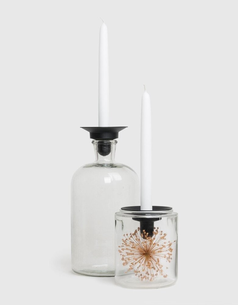 Våges Våges candlestick light blue/grey zinc (excl. glass jar) Våges Våges candlestick light blue/grey zinc (excl. glass jar)