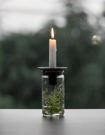 Våges Våges candlestick light blue/grey zinc (excl. glass jar) Våges Våges candlestick light blue/grey zinc (excl. glass jar)