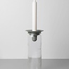 Våges Våges candlestick light blue/grey zinc (excl. glass jar) Våges Våges candlestick light blue/grey zinc (excl. glass jar)