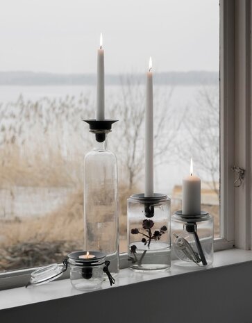 Våges Våges candlestick rust red zinc (excl. glass jar) Våges Våges candlestick rust red zinc (excl. glass jar)