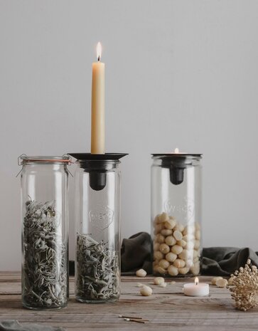 Våges Våges candlestick rust red zinc (excl. glass jar) Våges Våges candlestick rust red zinc (excl. glass jar)