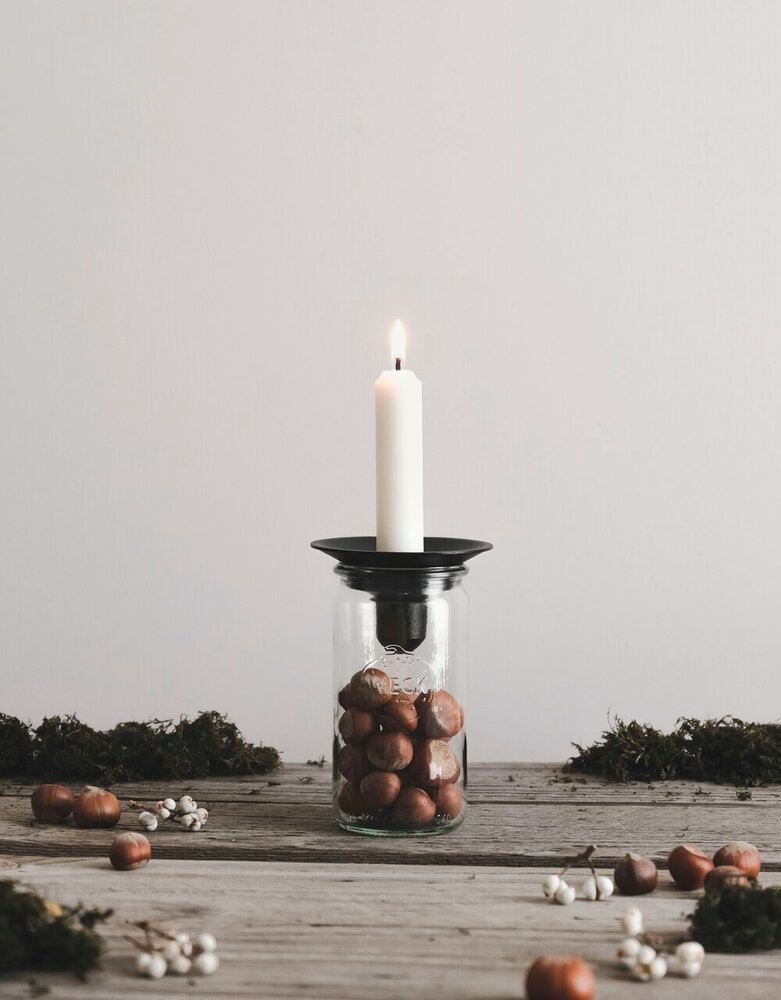 Våges Våges opzetkandelaar lichtgroen zink (excl. glazen pot) Våges Våges opzetkandelaar lichtgroen zink (excl. glazen pot)