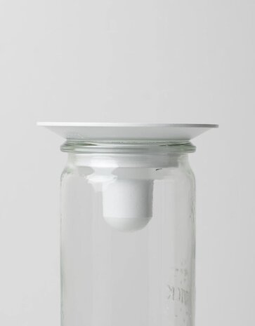 Våges Våges opzetkandelaar wit zink (excl. glazen pot) Våges Våges opzetkandelaar wit zink (excl. glazen pot)