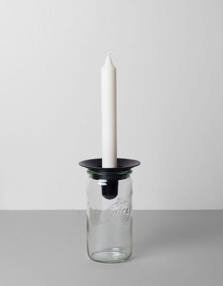 Våges Våges candle holder with glass jar H15cm (colour of your choice) Våges Våges candle holder with glass jar H15cm (colour of your choice)