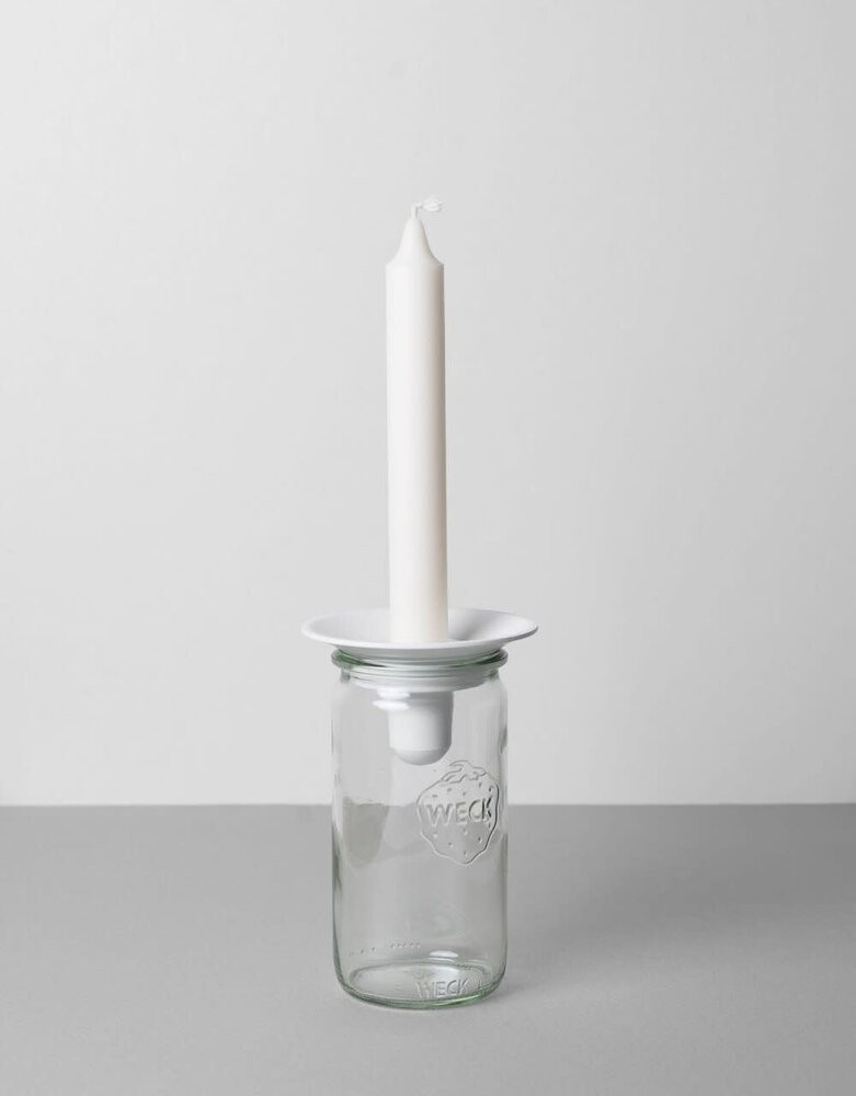 Våges Våges candle holder with glass jar H15cm (colour of your choice) Våges Våges candle holder with glass jar H15cm (colour of your choice)