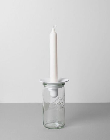 Våges Våges candle holder with glass jar H15cm (colour of your choice) Våges Våges candle holder with glass jar H15cm (colour of your choice)