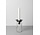 Våges candle holder with glass jar H15cm (colour of your choice)