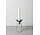 Våges candle holder with glass jar H15cm (colour of your choice)