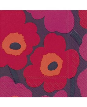 Marimekko Marimekko Unikko Paper Napkins 33x33cm Mauve