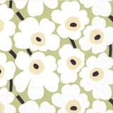 Marimekko Marimekko Mini Unikko Paper Napkins 33x33cm light green
