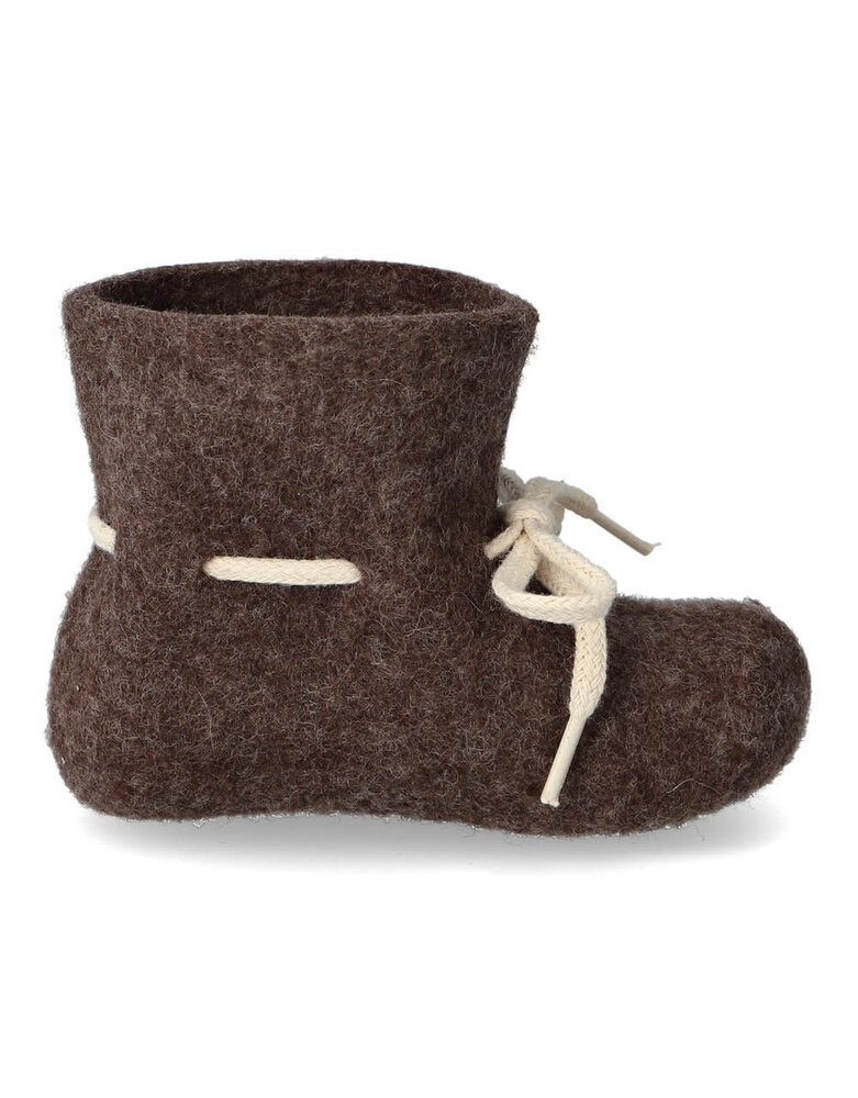 Glerups Glerups Baby boots bruin wolvilt Glerups Glerups Baby boots bruin wolvilt