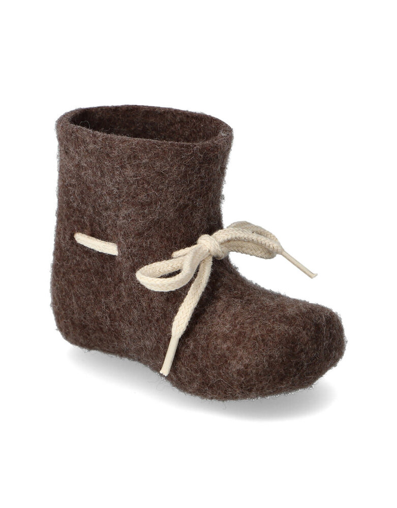 Glerups Glerups Baby boots bruin wolvilt Glerups Glerups Baby boots bruin wolvilt