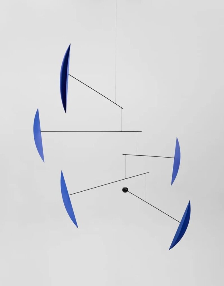 Flensted Mobiles Flensted Mobiles Tango blauw 85x100cm mobiel Flensted Mobiles Flensted Mobiles Tango blauw 85x100cm mobiel