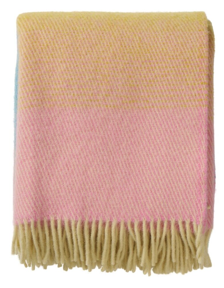 Klippan Klippan Aurora wollen plaid 130x200cm 100% lamswol pastel dream Klippan Klippan Aurora wollen plaid 130x200cm 100% lamswol pastel dream