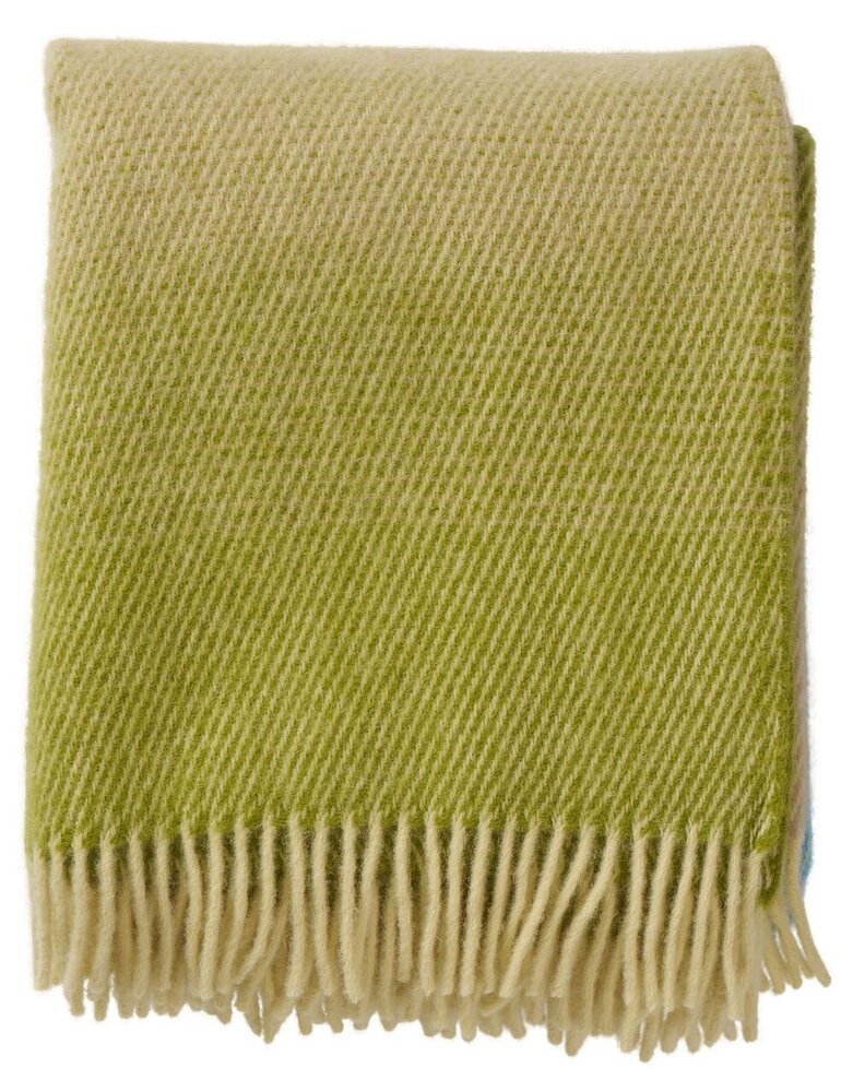 Klippan Klippan Aurora wool plaid 130x200cm 100% lambswool Greenish blue Klippan Klippan Aurora wool plaid 130x200cm 100% lambswool Greenish blue