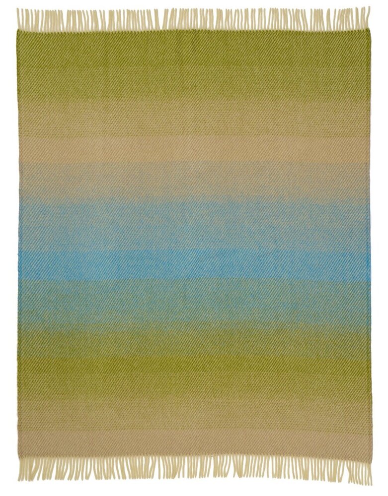 Klippan Klippan Aurora wool plaid 130x200cm 100% lambswool Greenish blue Klippan Klippan Aurora wool plaid 130x200cm 100% lambswool Greenish blue