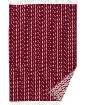 Klippan Klippan Knit wollen plaid 130x200cm Burgundy