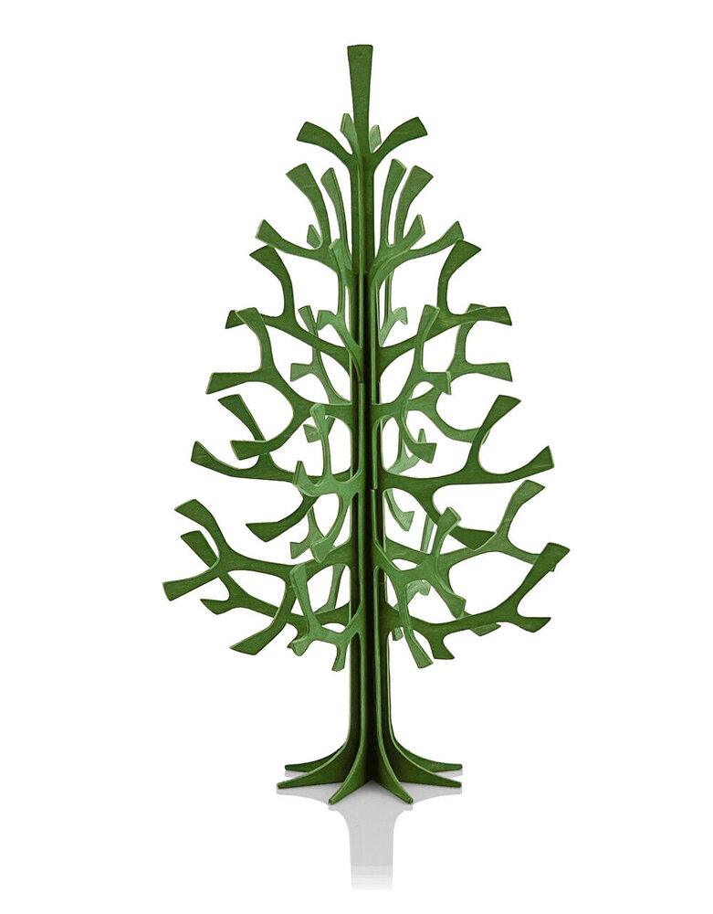 LOVI Lovi Spar Berkenhout boom 25cm Forest Green 3D-boom DIY pakketje LOVI Lovi Spar Berkenhout boom 25cm Forest Green 3D-boom DIY pakketje