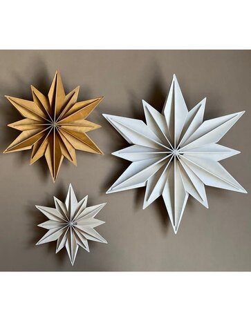 LOVI Lovi Decor Star Berkenhout Ster Transparant wit (diverse formaten) 3D DIY pakket LOVI Lovi Decor Star Berkenhout Ster Transparant wit (diverse formaten) 3D DIY pakket