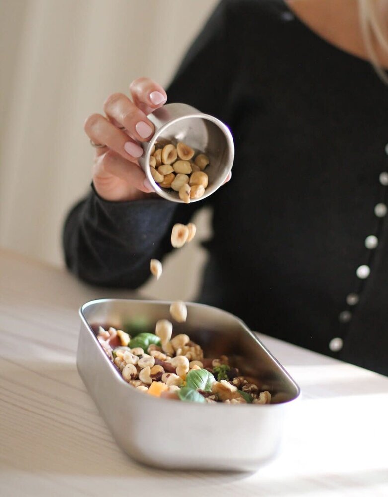 AYA & IDA AYA & IDA Snack bakjes RVS set 100ml + 200ml beige