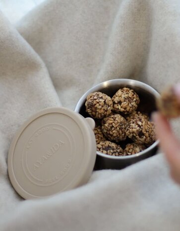 AYA & IDA AYA & IDA Snack bakjes RVS set 100ml + 200ml beige