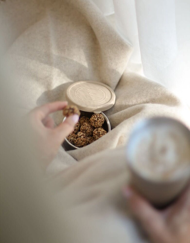 AYA & IDA AYA & IDA Snack bakjes RVS set 100ml + 200ml beige