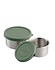 AYA & IDA Snack containers stainless steel set 100ml + 200ml Tropical Green