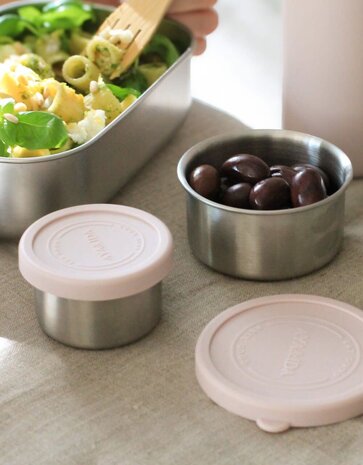 AYA & IDA AYA & IDA Snack containers stainless steel set 100ml + 200ml Tropical Green