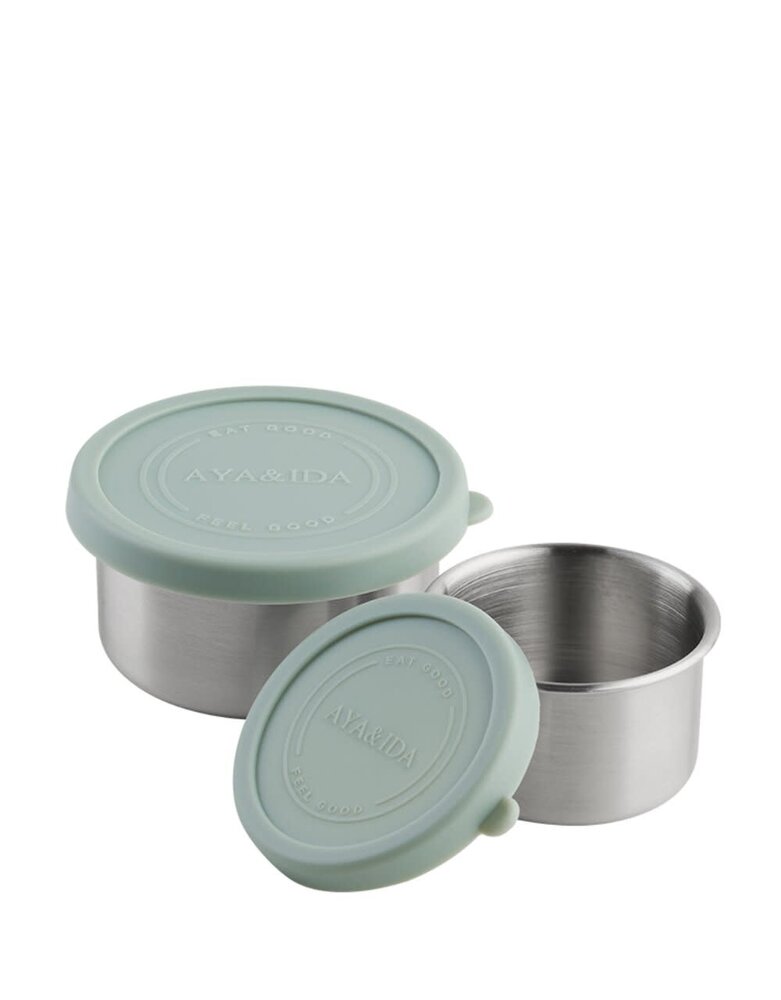 AYA & IDA AYA & IDA Snack containers stainless steel set 100ml + 200ml Mint