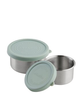 AYA & IDA AYA & IDA Snack bakjes RVS set 100ml + 200ml Mint