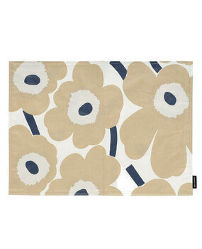 Marimekko Marimekko Pieni Unikko Placemat acrylic coating 31x42cm beige Marimekko Marimekko Pieni Unikko Placemat acrylic coating 31x42cm beige