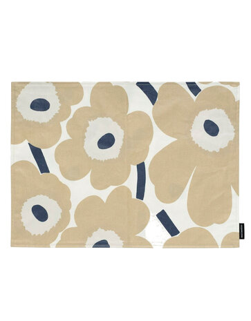 Marimekko Marimekko Pieni Unikko Placemat acrylic coating 31x42cm beige Marimekko Marimekko Pieni Unikko Placemat acrylic coating 31x42cm beige