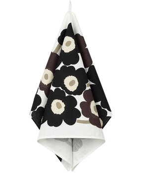 Marimekko Marimekko Pieni Unikko Tea Towel 47x70 cm dark grey beige 43% Linen