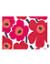 Marimekko Pieni Unikko Placemat acrylcoating  31x42cm rood