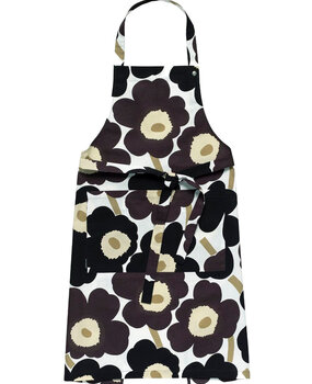 Marimekko Marimekko Pieni Unikko Keukenschort donkergrijs beige