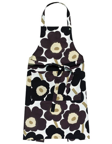 Marimekko Marimekko Pieni Unikko Keukenschort donkergrijs beige