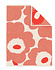 Marimekko Unikko Handdoek 50x70cm oranjerood