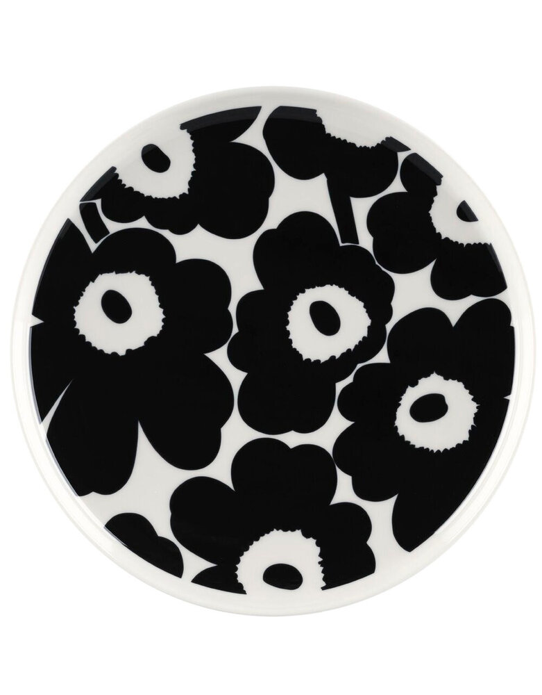 Marimekko Marimekko Siirtolapuutarha Plate 25cm black