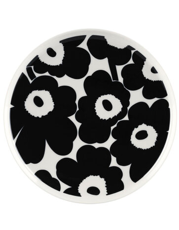 Marimekko Marimekko Siirtolapuutarha Bord 25cm zwart