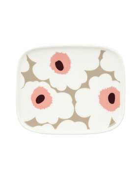 Marimekko Marimekko Unikko bord 15x12cm klei roze