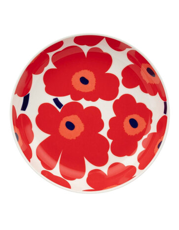Marimekko Marimekko Unikko Diep bord 20.5cm rood