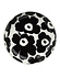 Marimekko Unikko Deep plate 20.5cm black