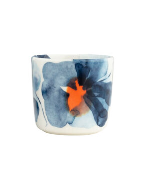 Marimekko Marimekko Valssi beker 2dl Blauw zonder oor Marimekko Marimekko Valssi beker 2dl Blauw zonder oor