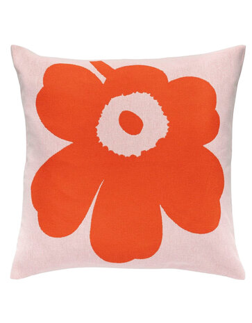 Marimekko Marimekko Unikko cushion cover 50x50cm red-orange 100% recycled cotton