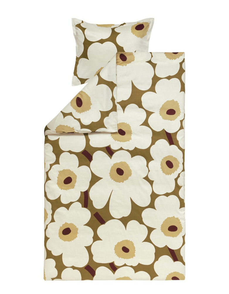 Marimekko Marimekko Unikko 135/140x200cm satin duvet cover with 1 pillowcase