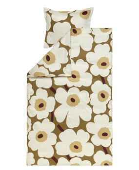 Marimekko Marimekko Unikko 135/140x200cm satijn dekbedovertrek met 1 kussensloop