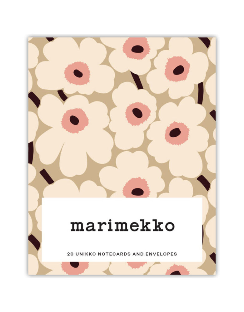 Marimekko Marimekko Set van 20 Unikko Pastels kaarten met envelop in doos