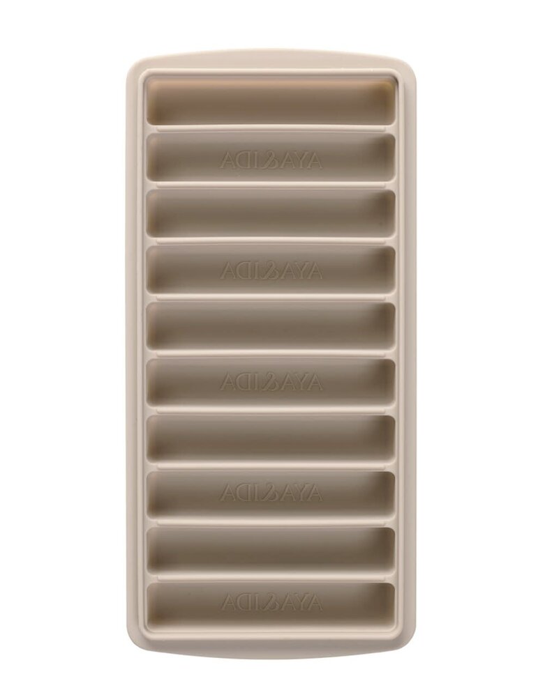 AYA & IDA AYA & IDA ijsklontjesvorm van siliconen speciale vorm voor drinkfles beige